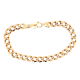 Pre Owned 9ct Curb Bracelet ZU632